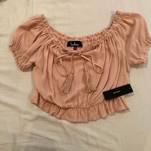 NWT light pink crop top